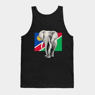 Elephant Flag of Namibia Tank Top